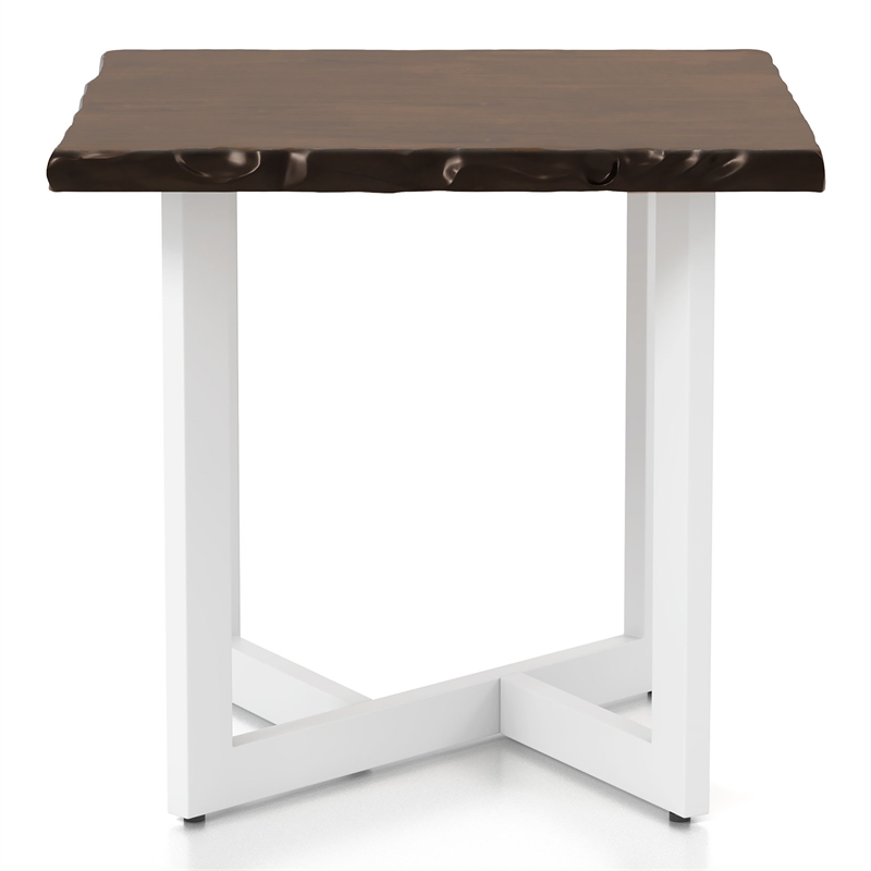 Bowery Hill Wood 2-Piece Coffee Table and End Table Set in Oak