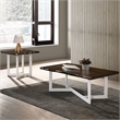 Bowery Hill Wood 2-Piece Coffee Table and End Table Set in Oak