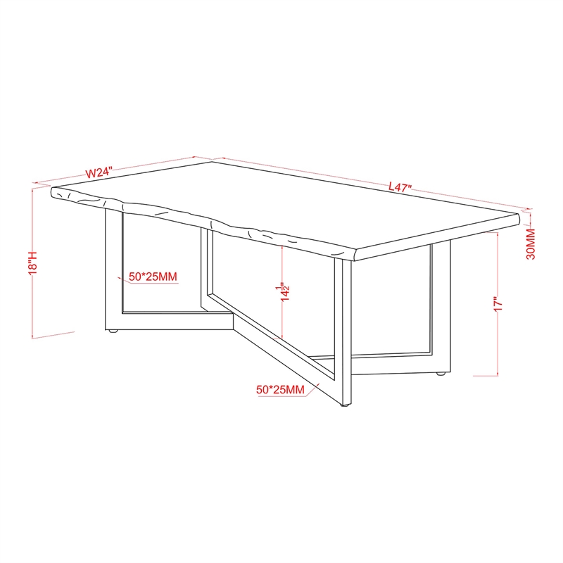 Bowery Hill Wood 2-Piece Coffee Table and End Table Set in Oak