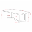 Bowery Hill Wood 2-Piece Coffee Table and End Table Set in Oak