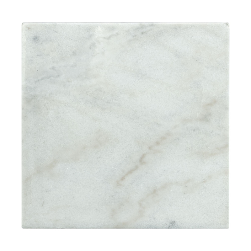 Bowery Hill 2-Piece Occasional Marble Table Set in White