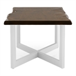 Bowery Hill Contemporary Wood Coffee Table in Oak and White