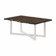 Bowery Hill Contemporary Wood Coffee Table in Oak and White