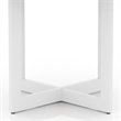 Bowery Hill Contemporary Wood End Table in Oak and White