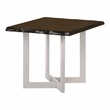 Bowery Hill Contemporary Wood End Table in Oak and White