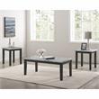 Bowery Hill Wood 3-Piece Coffee Table Set in White Finish