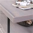 Bowery Hill Wood 1-Shelf Coffee Table in Antique Gray