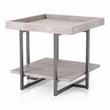 Bowery Hill Wood 1-Shelf End Table in Antique Gray