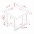Bowery Hill Wood 1-Shelf End Table in Antique Gray