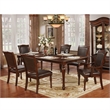 Bowery Hill Wood 7-Piece Dining Table Set in Brown Cherry