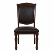 Bowery Hill Wood 7-Piece Dining Table Set in Brown Cherry
