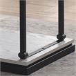Bowery Hill Transitional Wood Coffee Table with 1 Shelf in Antique White