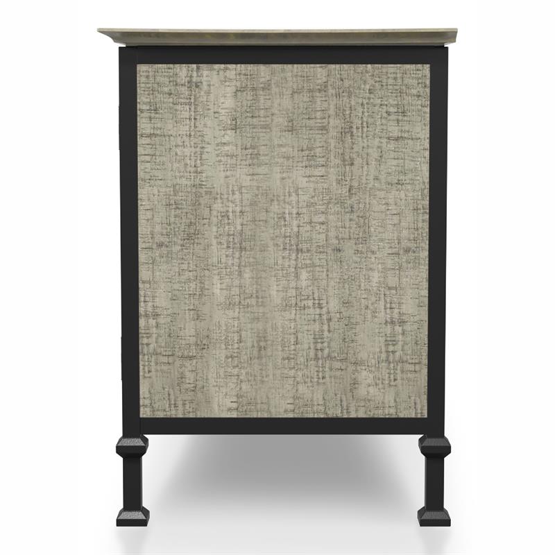 Bowery Hill 60-Inch Industrial Wood TV Stand in Gray