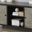 Bowery Hill 60-Inch Industrial Wood TV Stand in Gray