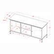 Bowery Hill 60-Inch Industrial Wood TV Stand in Gray