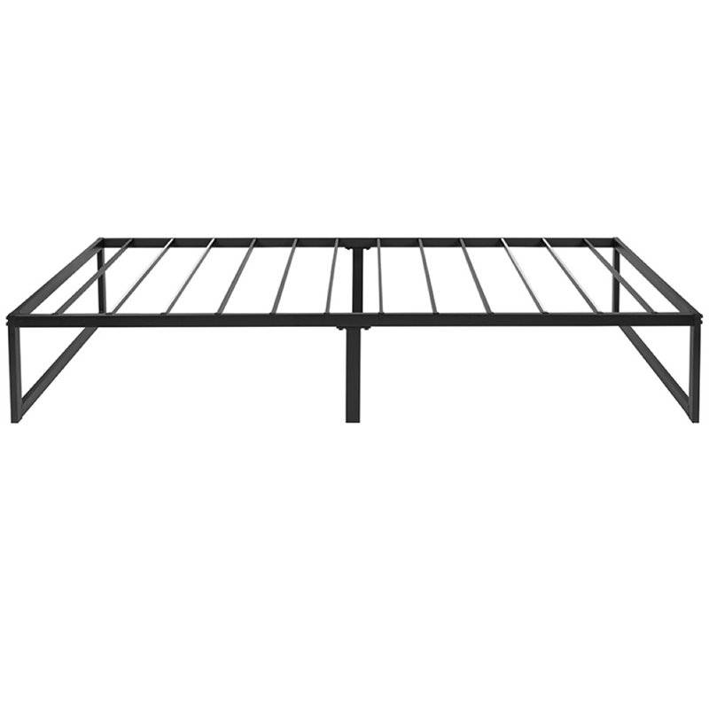Bowery Hill 14 Inch Twin Black Metal Platform Bed Frame for Modern Spaces