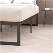 Bowery Hill 14 Inch Twin Black Metal Platform Bed Frame for Modern Spaces