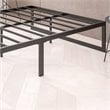 Bowery Hill 14 Inch Twin Black Metal Platform Bed Frame for Modern Spaces