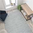 Bowery Hill 89 x 58 Handwoven Diamond Motif Fabric Area Rug in Grey