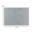Bowery Hill 89 x 58 Handwoven Diamond Motif Fabric Area Rug in Grey