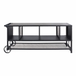 Bowery Hill Industrial Metal Multi-Functional TV Stand in Gray