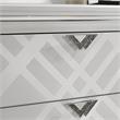 Bowery Hill Contemporary Solid Wood Nightstand with USB in White