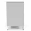 Bowery Hill Contemporary Solid Wood Nightstand with USB in White