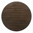 Bowery Hill Rustic Wood Round Dining Table in Antique White Finish