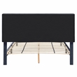 Bowery Hill Upholstered Gray Storage Queen Bed Frame with USB Port