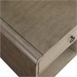 Bowery Hill Mid-Century 1-Drawer Wooden Side Table in Grey Finish