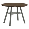 Bowery Hill Wood Drop-Leaf Counter Height Table in Oak and Light Gray