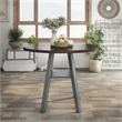 Bowery Hill Wood Drop-Leaf Counter Height Table in Oak and Light Gray