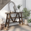 Bowery Hill Wood 2-Shelf Console Table in Reclaimed Oak Finish