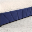 Bowery Hill Upholstered Queen Bed with 4-Drawer Storage in Navy