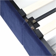 Bowery Hill Upholstered Queen Bed with 4-Drawer Storage in Navy