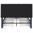 Bowery Hill Upholstered Queen Bed with 4-Drawer Storage in Navy