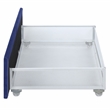 Bowery Hill Upholstered Queen Bed with 4-Drawer Storage in Navy