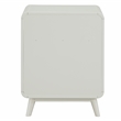 Bowery Hill Mid-Century 1-Drawer Wood Side Table in Antique White