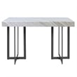 Bowery Hill Contemporary Metal 1-Drawer Sofa Table in Gray