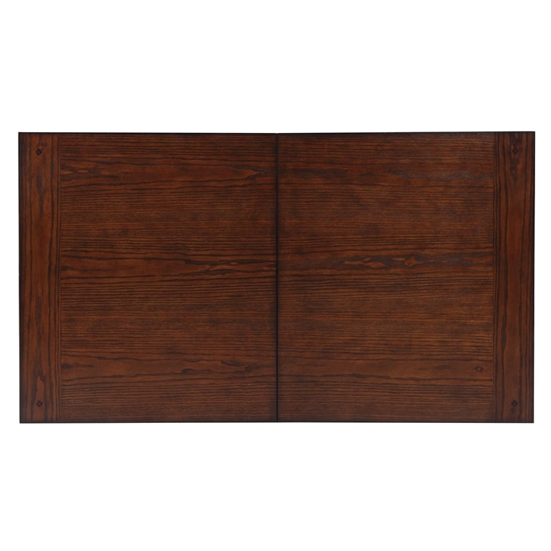 Bowery Hill Wood Coffee Table with Hidden Storage in Dark Oak