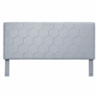 Bowery Hill Fabric Queen Bed with 2 Storage Drawers in Light Gray