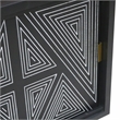 Bowery Hill Solid Wood Two-Door Buffet in Black with Art Deco Design
