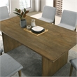 Bowery Hill Solid Wood 7-Piece Dining Set with Upholstered Chairs