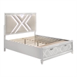 Bowery Hill 3-Piece California King Storage Bed Set in White Finish