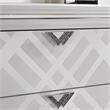 Bowery Hill Contemporary Solid Wood 5-Drawer Chest in White Finish
