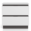 Bowery Hill 5pc Wood Storage Bed Set in White with Cal King Size