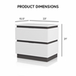 Bowery Hill 5pc Wood Storage Bed Set in White with Cal King Size