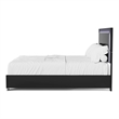 Bowery Hill LED Light Eastern King Bed in Piano Black