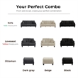 Bowery Hill Chenille Storage Ottoman in Dark Gray