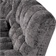 Bowery Hill Dark Gray Fabric Power Reclining Sectional with USB Ports